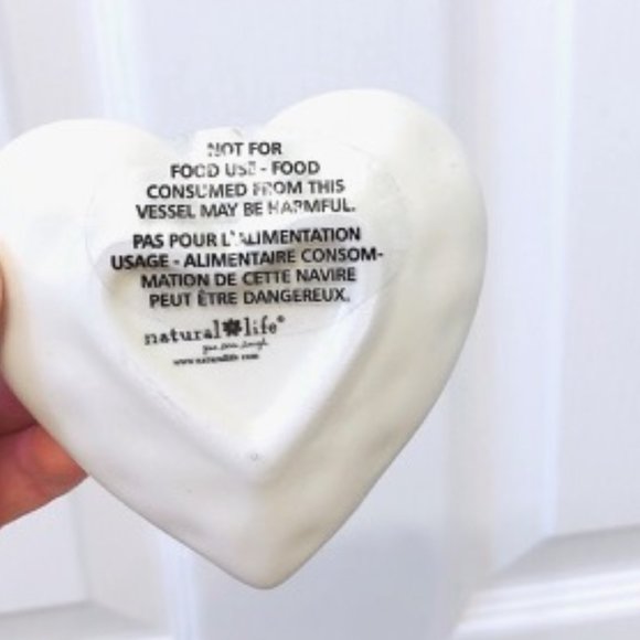 NEW Natural Life Heart Trinket Dish Carlton Hallmark - Picture 2 of 5